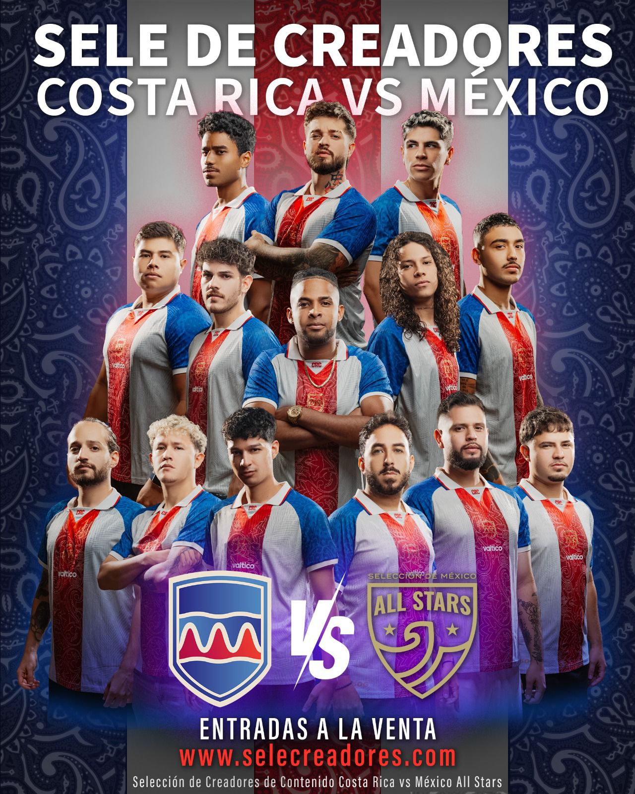Entrada Partido Sele Creadores de Contenido Costa Rica vs México